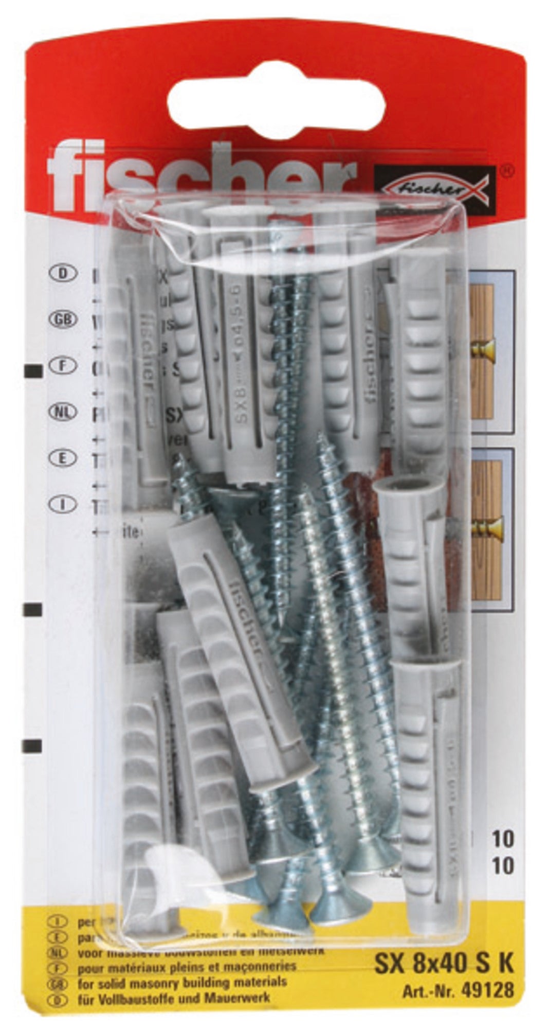 Kołek do betonu z wkrętem SX 6.0x60 mm 0