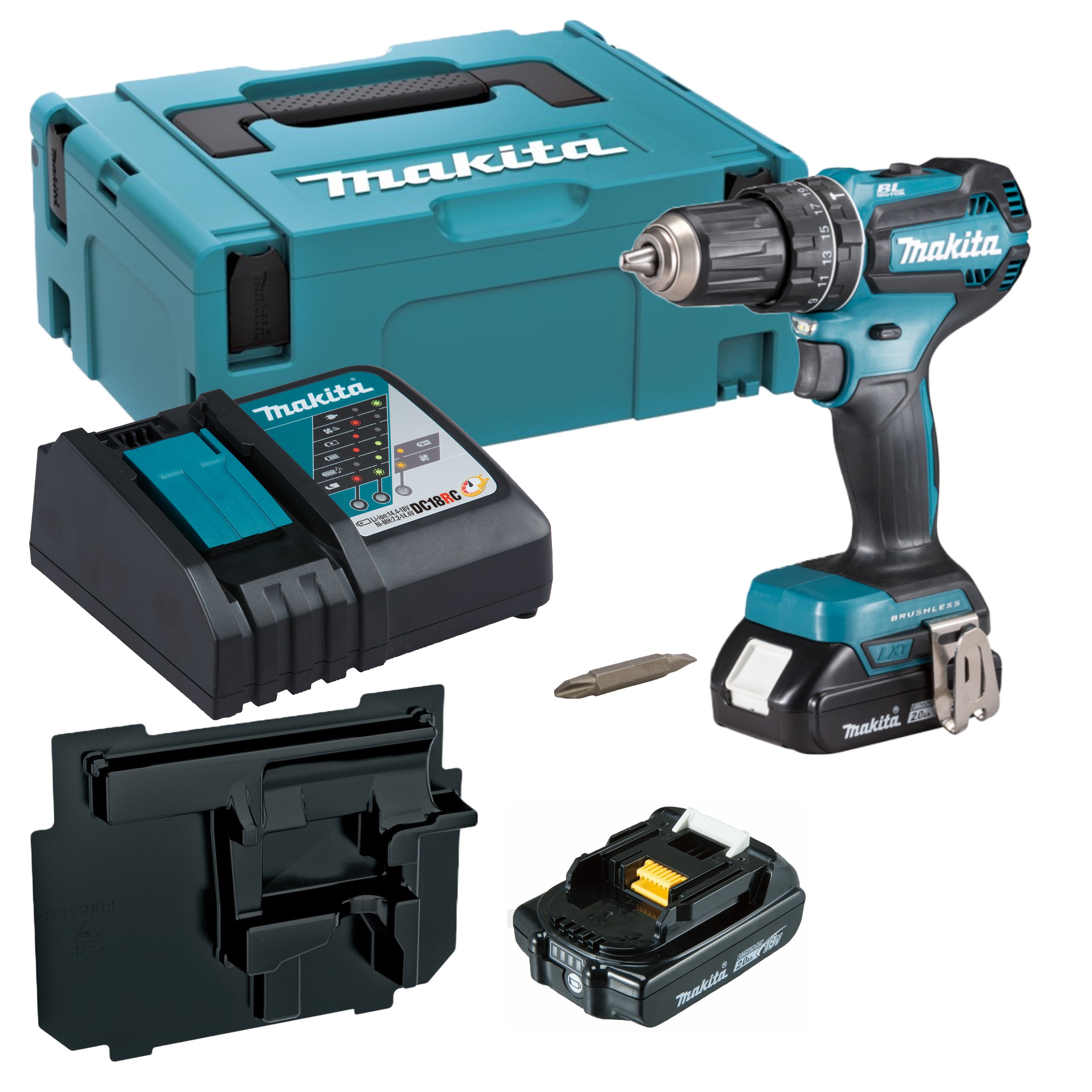 Wiertarko-wkrętarka udarowa 18V DHP485RAJ Makita / 2 x 2,0Ah 1