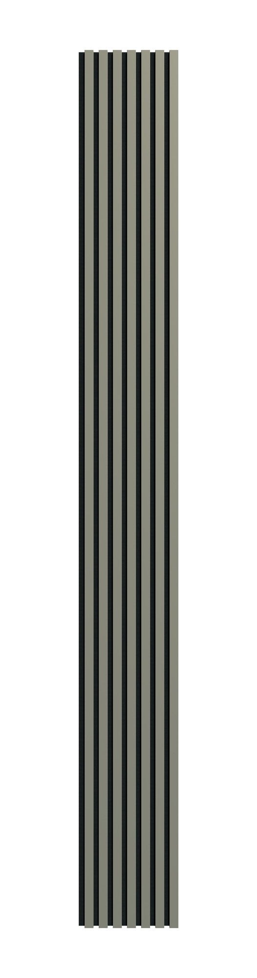Panel lamelowy na filcowym podkładzie 2650x600 oliwka, czarne tło