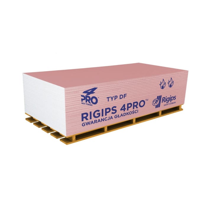 Płyta gipsowo-kartonowa ogniotrwała Rigips PRO Fire+ 12,5 mm 1,2x2,0m