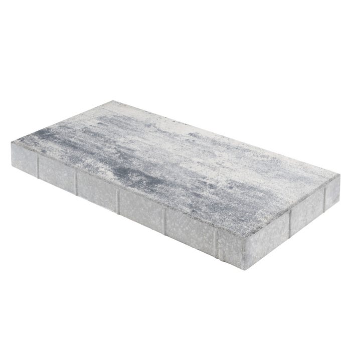 Plyta chodnikowa Petra, stalowo-biała, wym. 8x40x80 cm, Brukdom