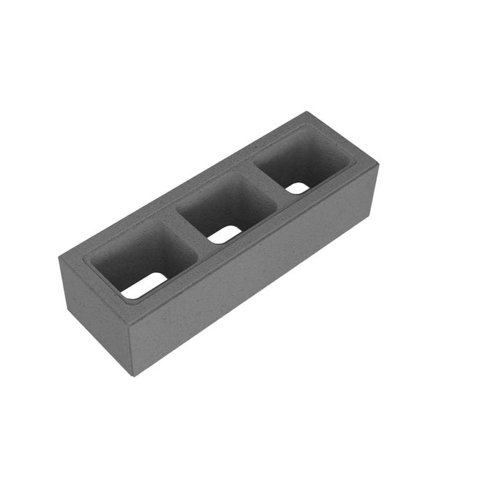 Pustak ogrodzeniowy Certus 60x20x15 cm szary