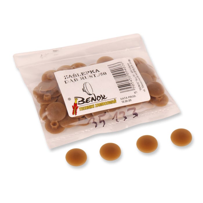 Zaślepka do konfirmatów dąb rustykalny