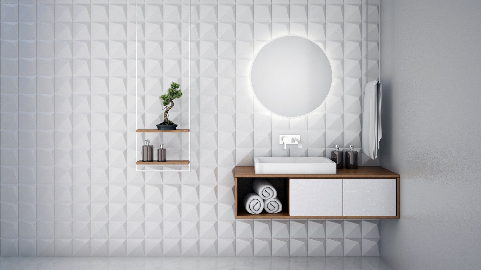 Lustro z oświetleniem Dubiel Vitrum Senso 80 x 80 cm 1