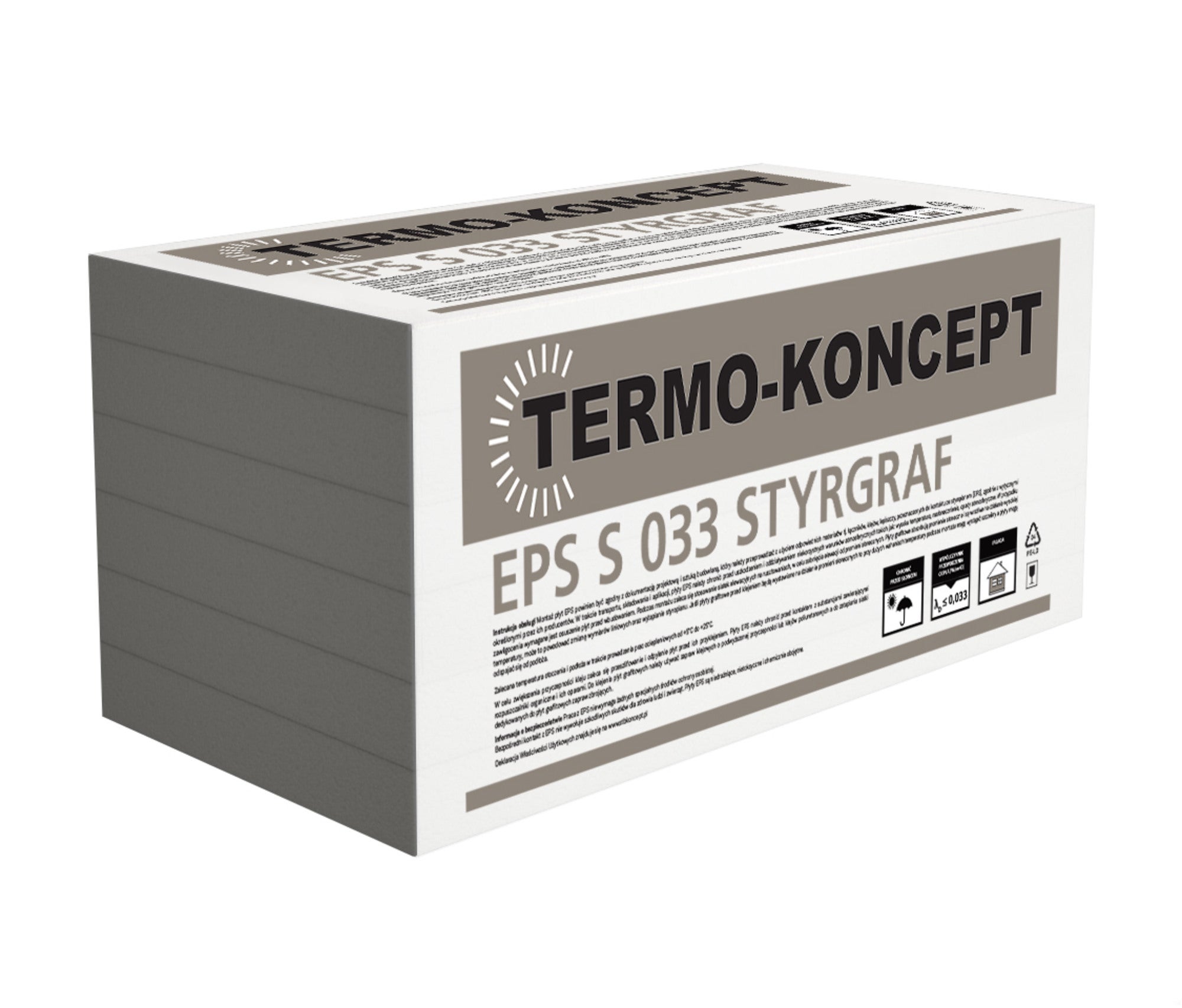 Styropian Termo-Koncept Styrgraf 20 cm EPS 0,033 W/(mK) 1,5 m2 0