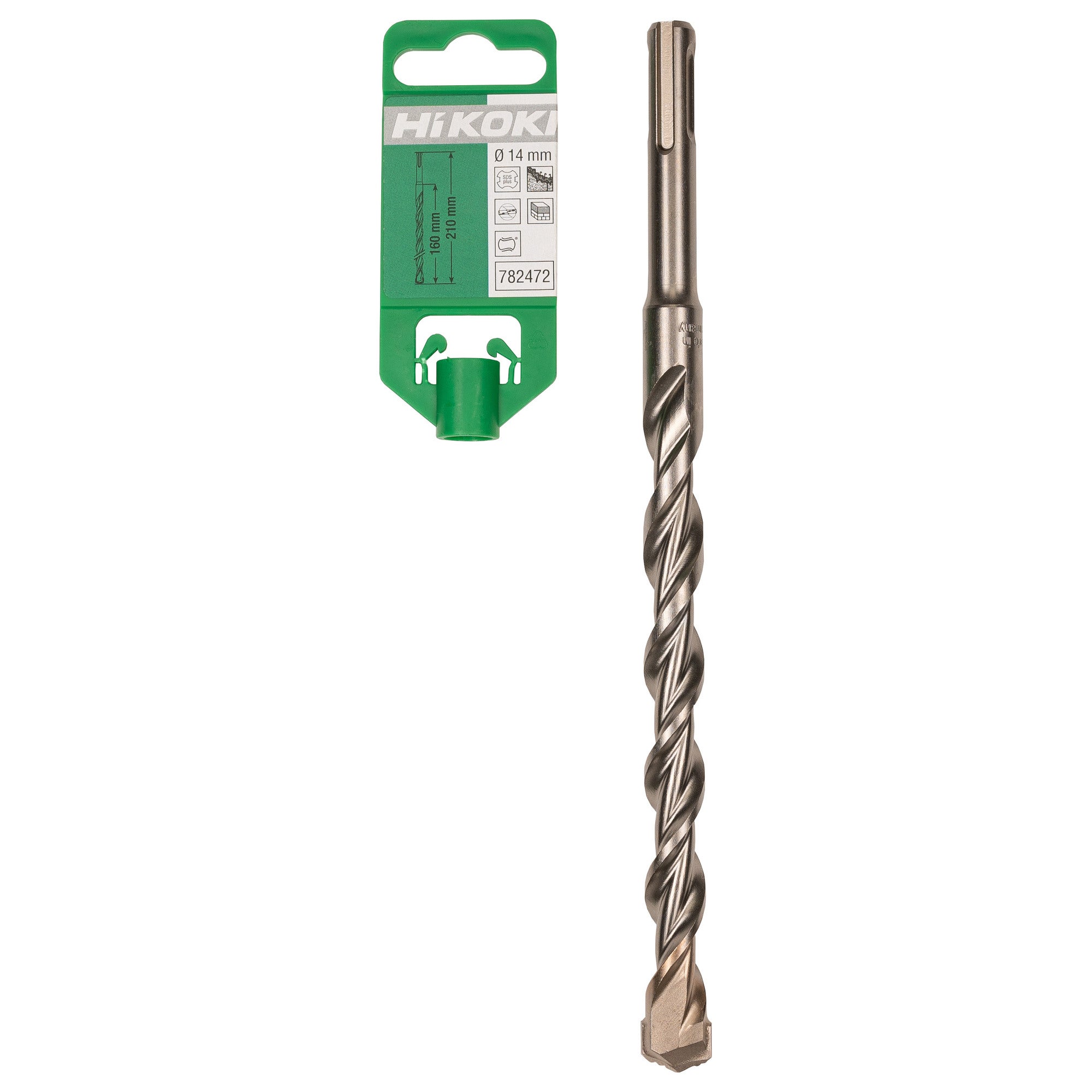 Wiertło do betonu 2-ostrzowe SDS-Plus 14x210 mm Hikoki 1