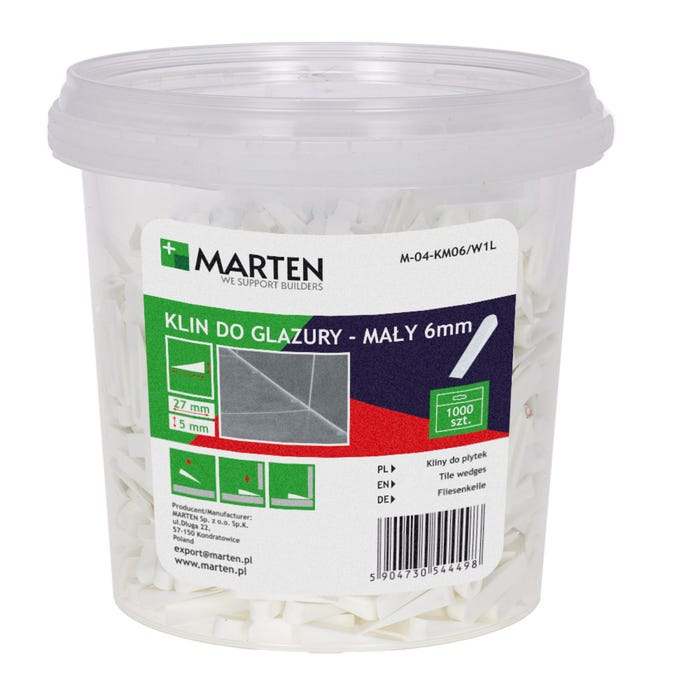 Kliny małe do glazury 1000 szt.