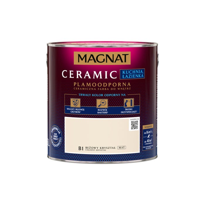 Farba Magnat Ceramic Kuchnia i Łazienka beżowy kryształ 2,5l