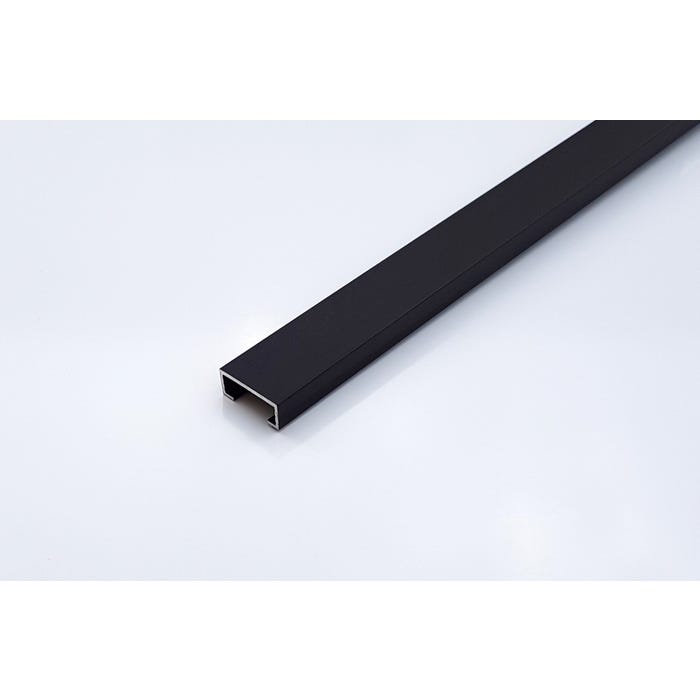 Listwa aluminiowa 1x2x270 cm, black mat brushed SMB20
