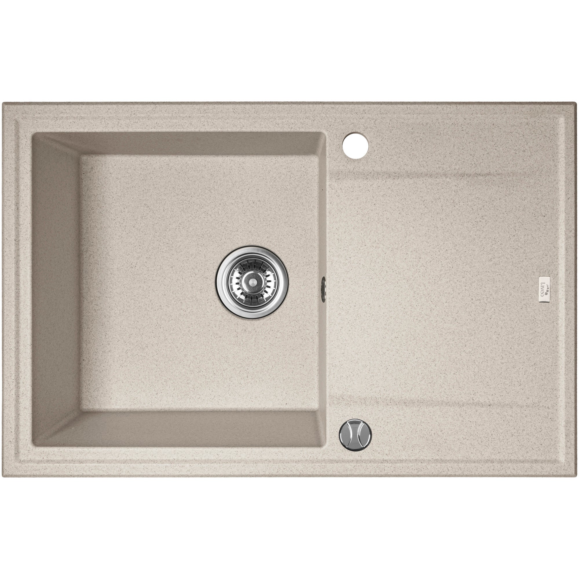 Zlewozmywak granitowy Laveo Dafne 50 x 78 cm