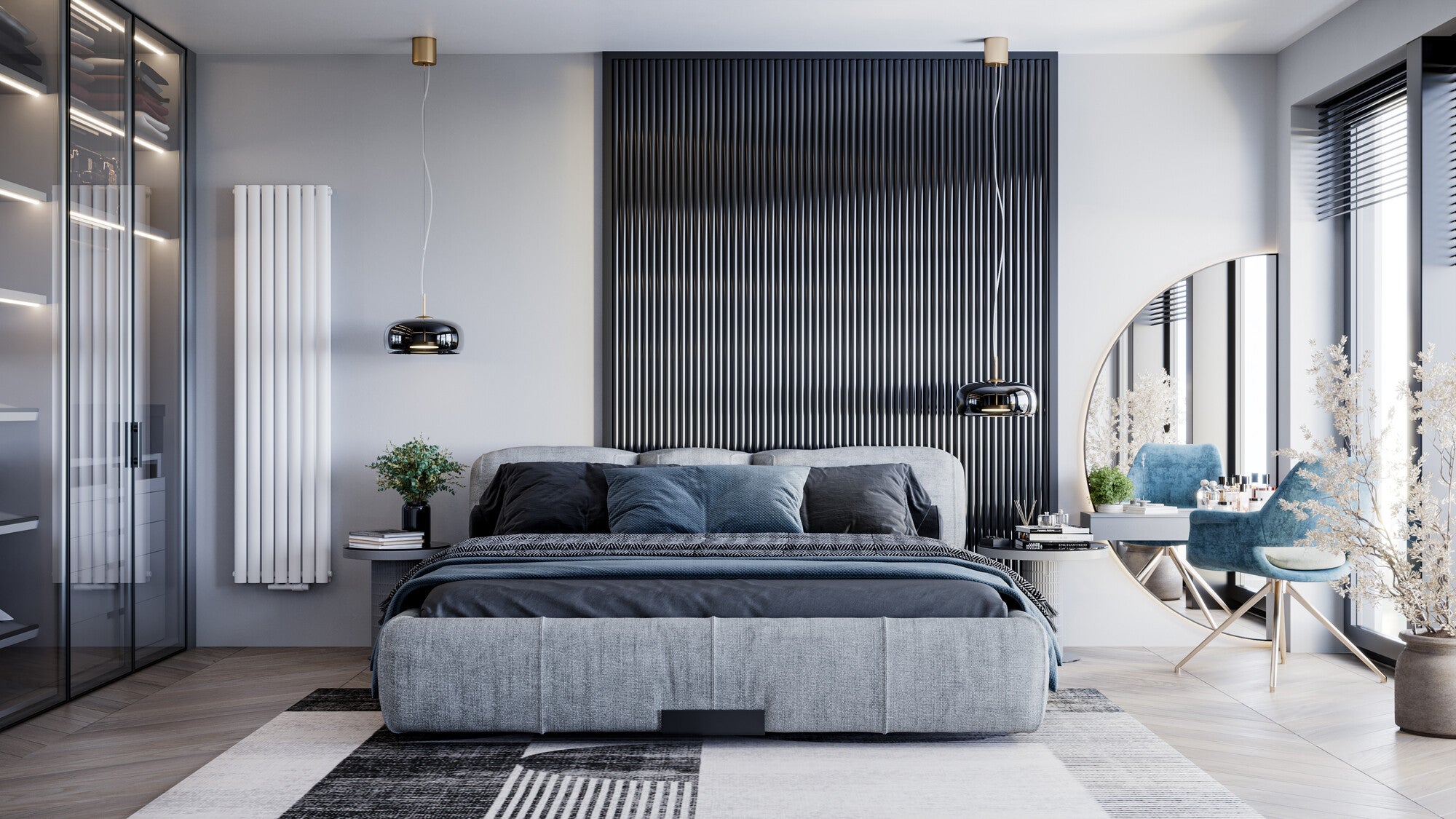 Grzejnik dekoracyjny Oval podwójny 1700x410 mm, biały 1