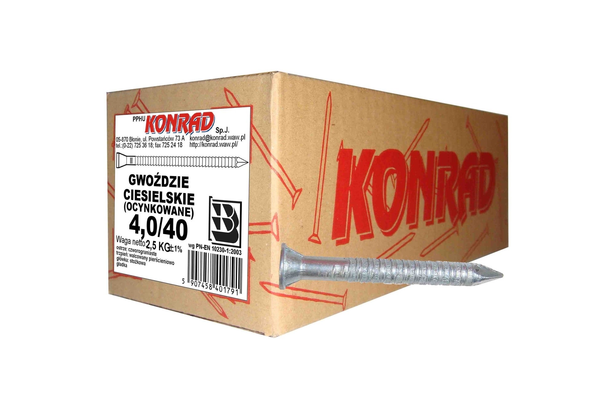 Gwóźdź ciesielski 4.0x40 mm (2.5 kg) 1