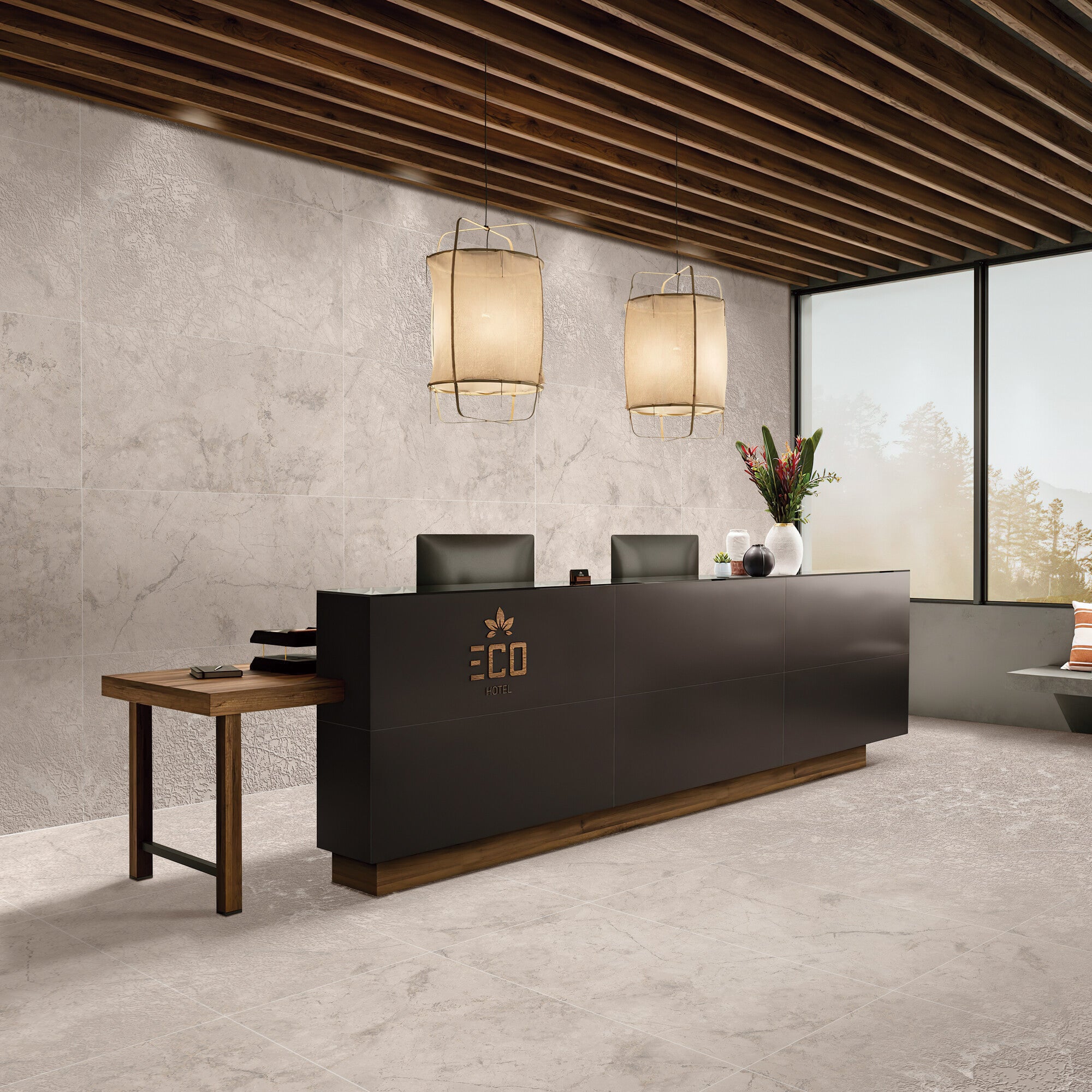 Gres szkliwiony polerowany Larisa Bianco lappato carving 60x120 1,44 m2 1