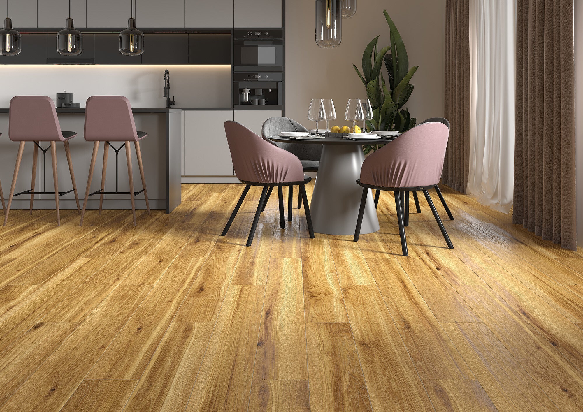 Gres szkliwiony Smartwood beige 19.3x120.2 cm 1.39 m2 6