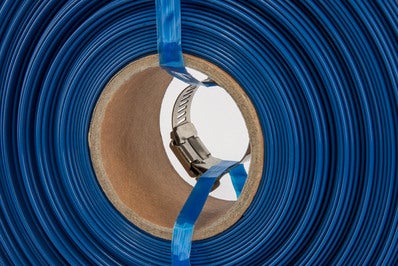 Wąż płaski 1 1/4" z opaską, 10 m 4