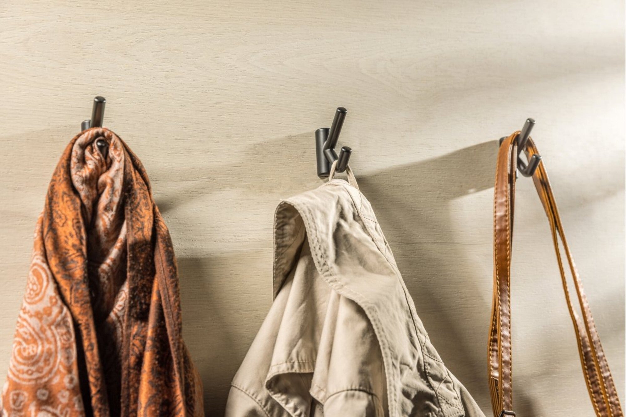 Wieszak podwójny czarny mat  2