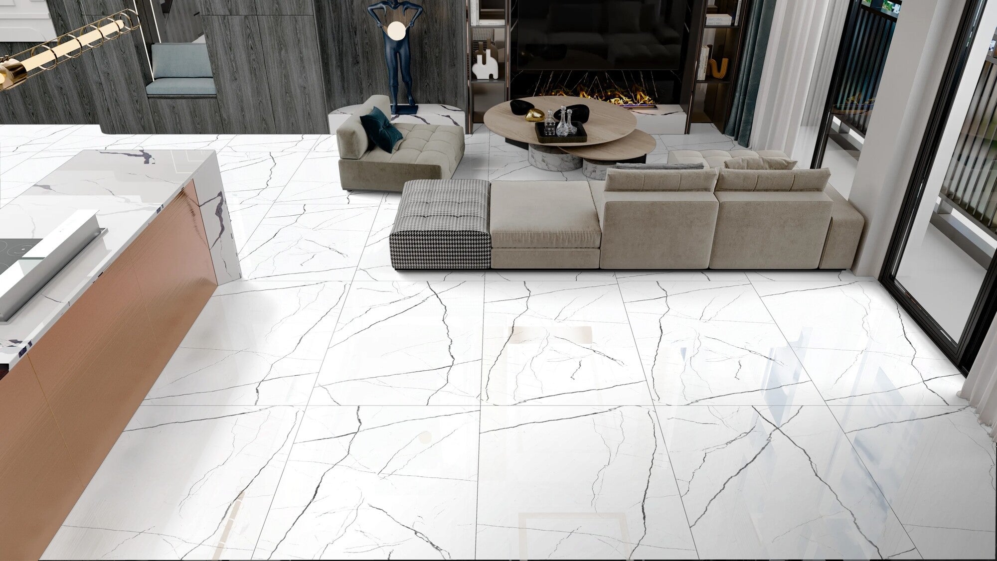 Gres polerowany Marvel 60x120 cm 1.44 m2 2