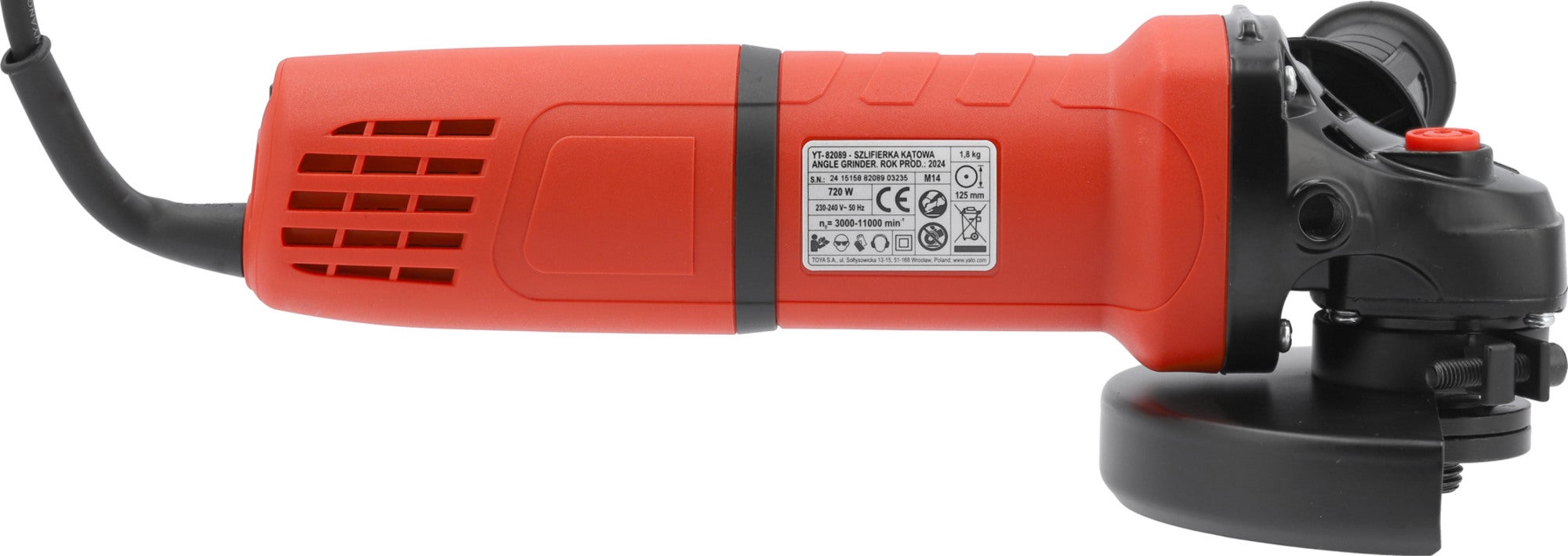 Szlifierka kątowa 125 mm, 750 W z regulacją obrotów i systemem Constant Speed - YATO YT-82089 2