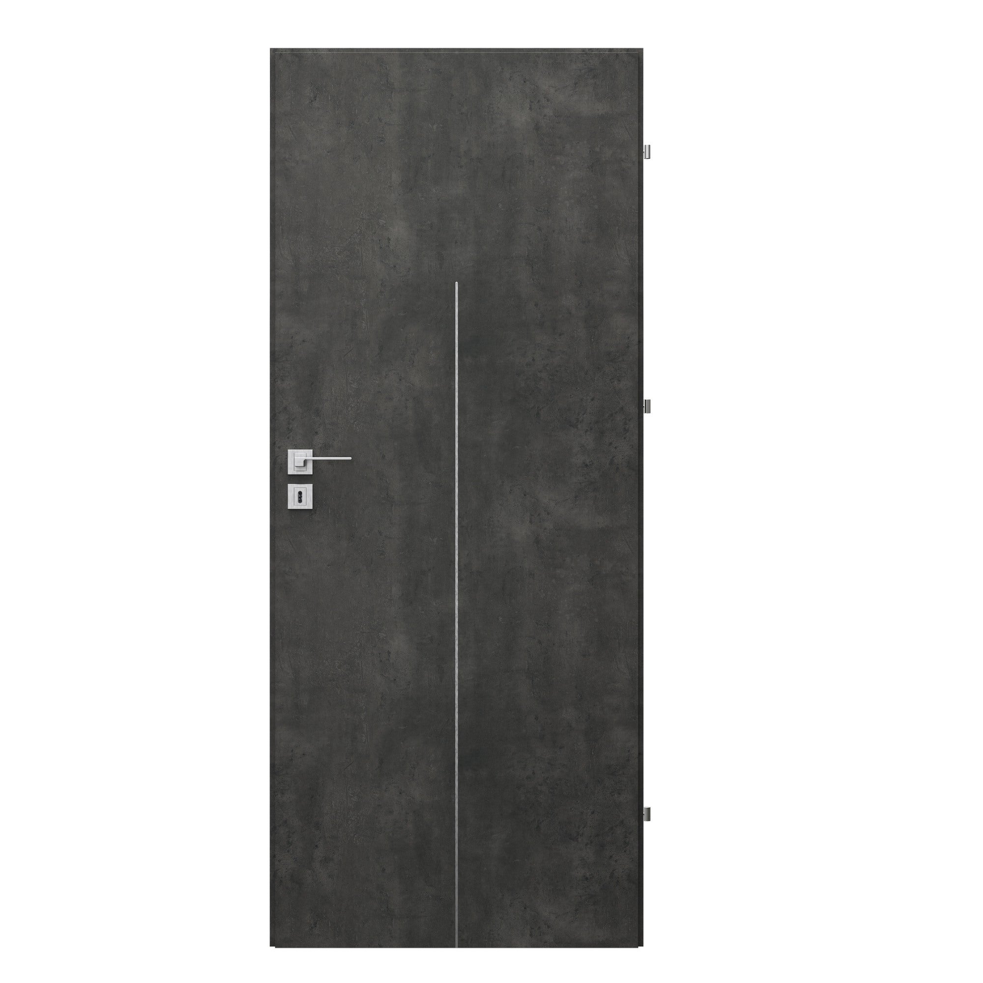 Skrzydło pełne Line bezprzylgowe 80 prawe beton