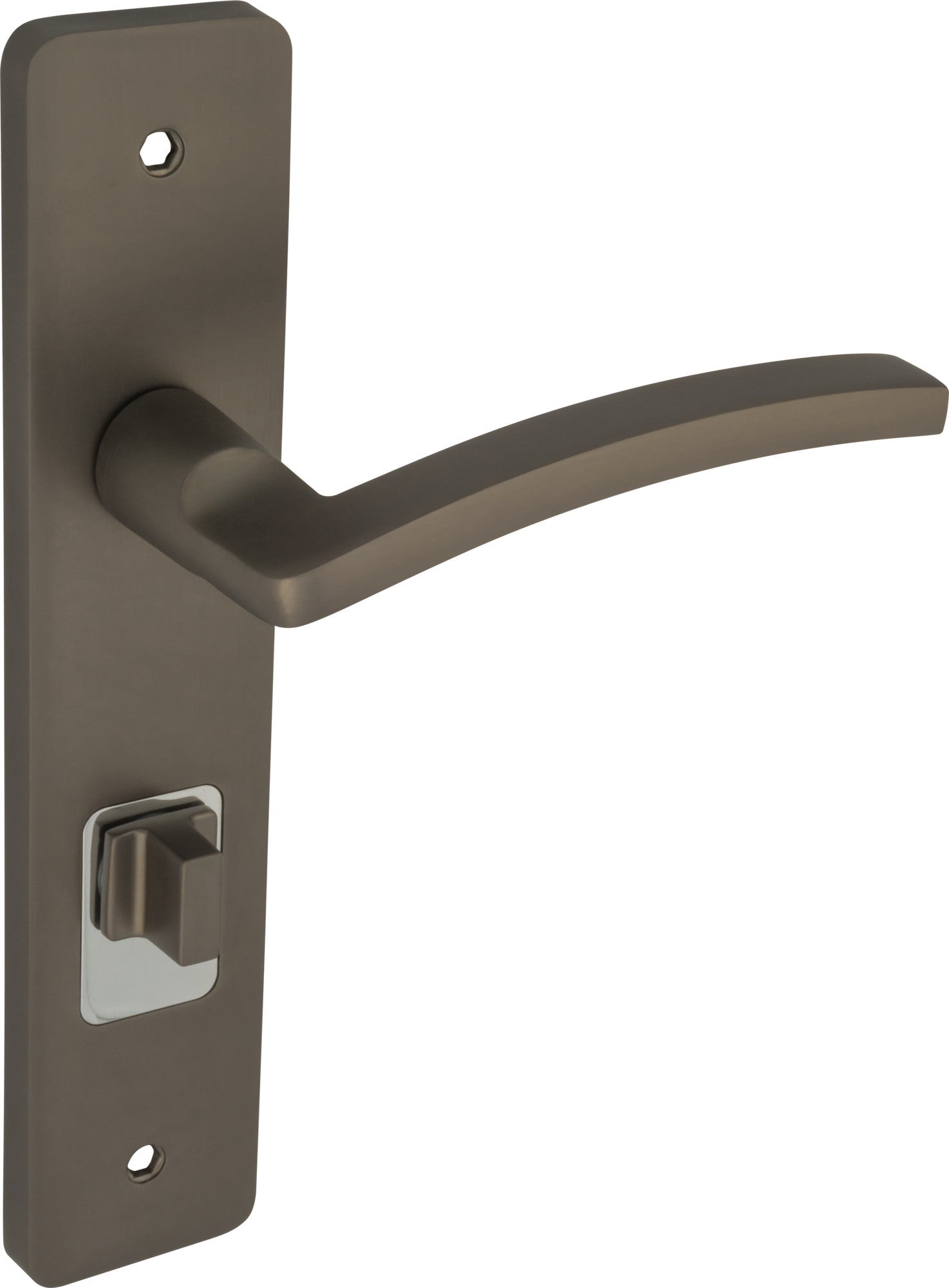 Klamka Merida z długim szyldem wc grafit/chrom 0