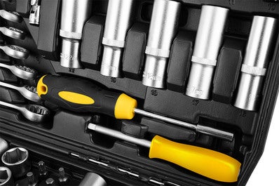 Zestaw kluczy 219 elementów 1/2", 3/8", 1/4" - TOPEX 38D853 8