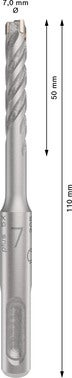 Wiertło SDS-Plus-5X 7x50x110 mm BOSCH 2