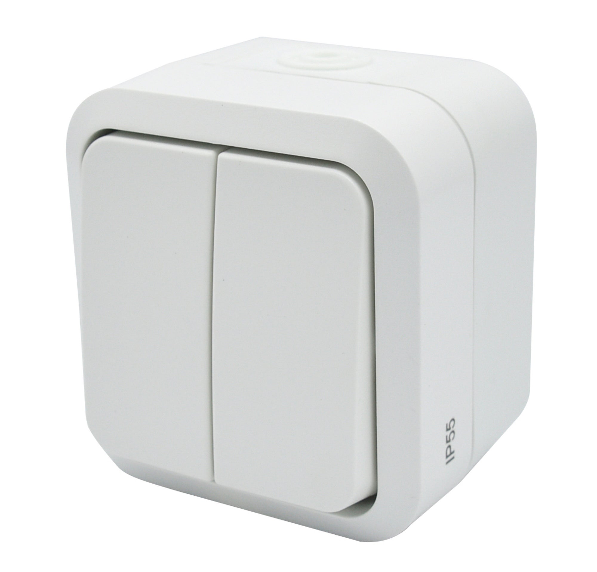 Aqua Pro biały łącznik podw IP55