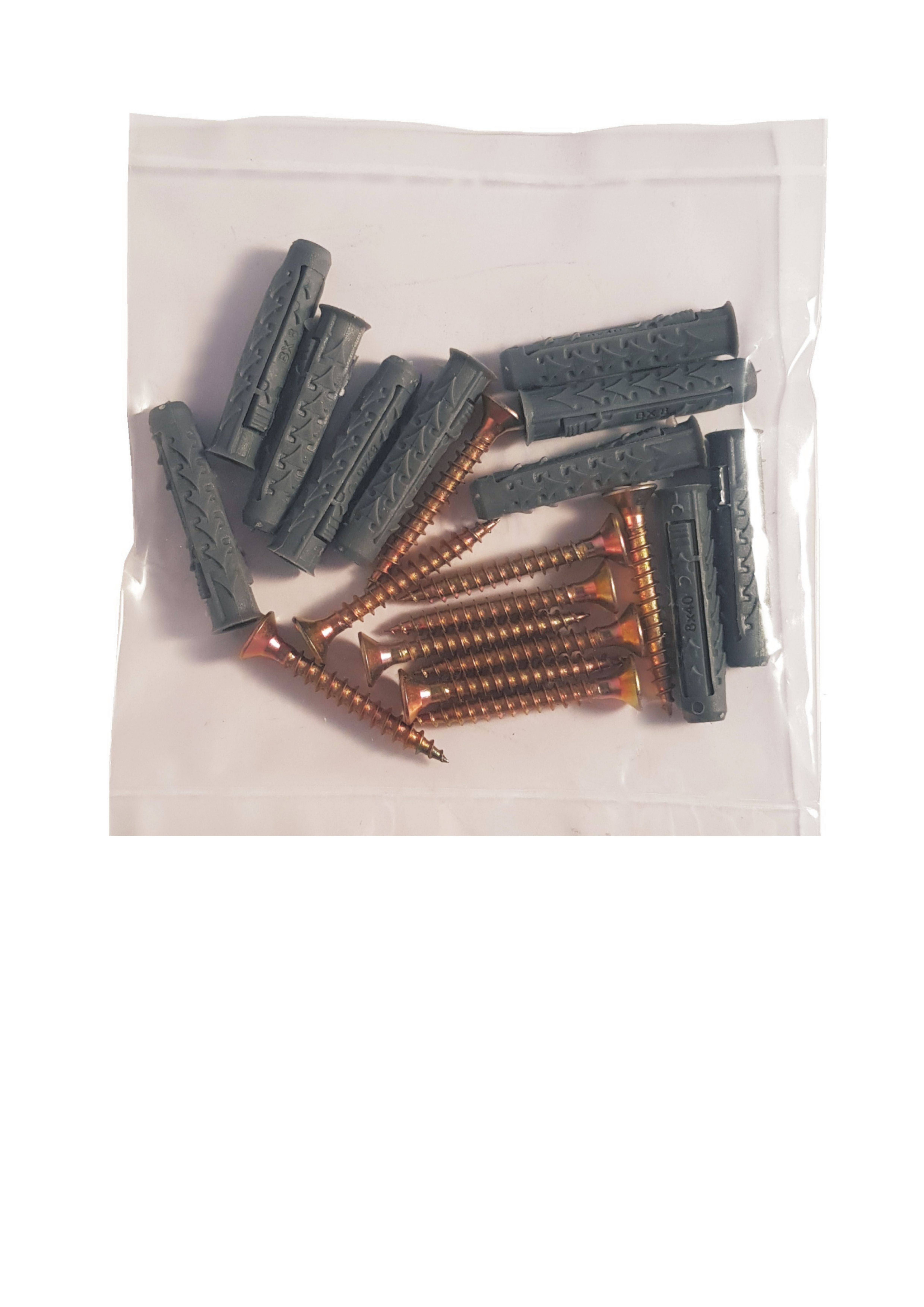 Kołek rozporowy fi 8 z wkrętem 5.0x40 mm (10 szt.) 2