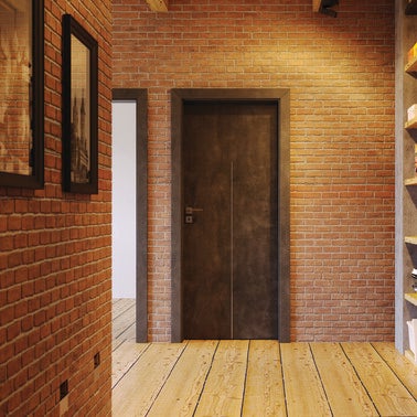 Skrzydło pełne Line bezprzylgowe 80 lewe beton 1