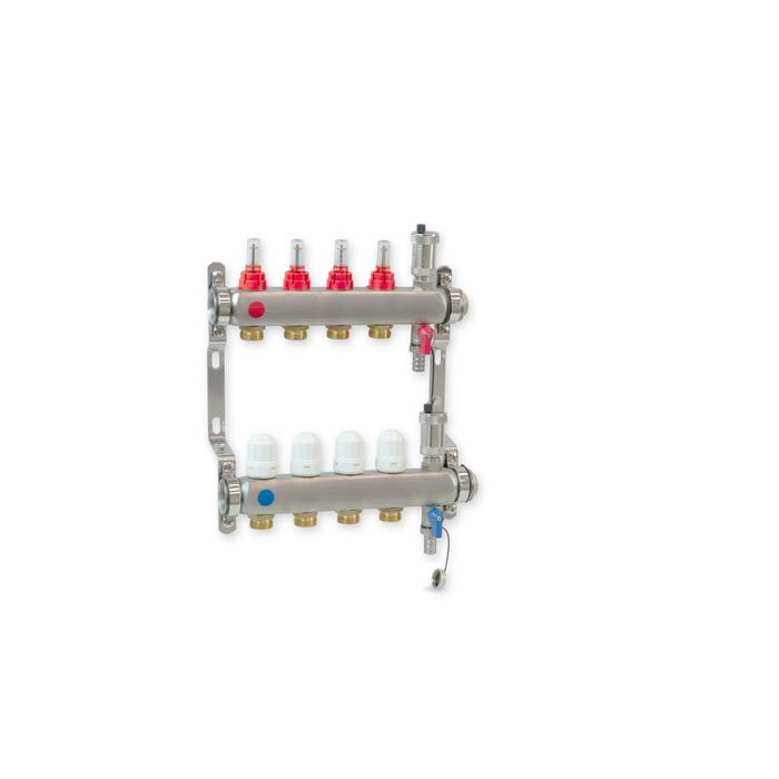 Rozdzielacz do ogrzewania podłogowego PHA-127, 4 obwody