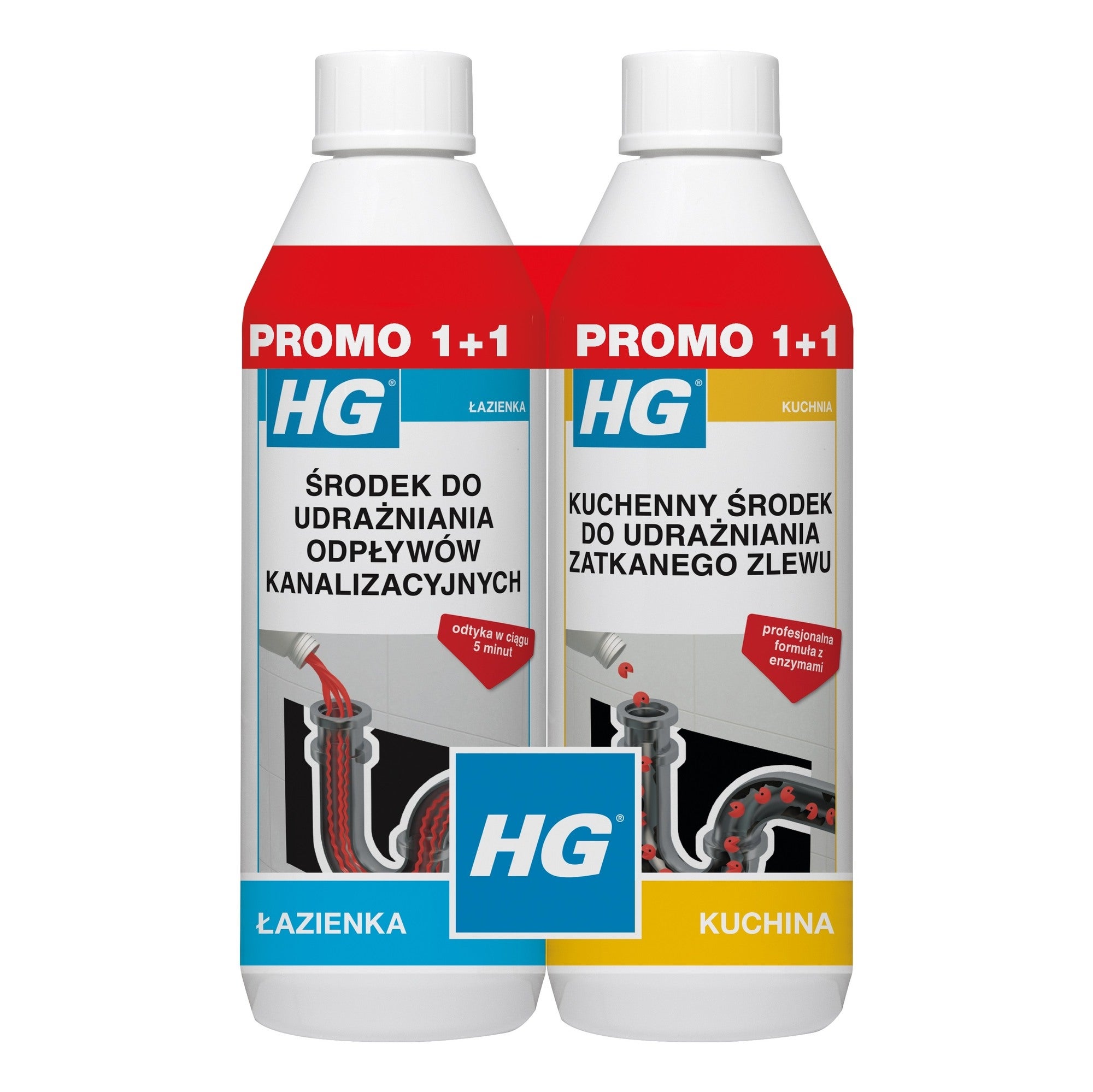 Udrażniacze 1+1 2x500ml