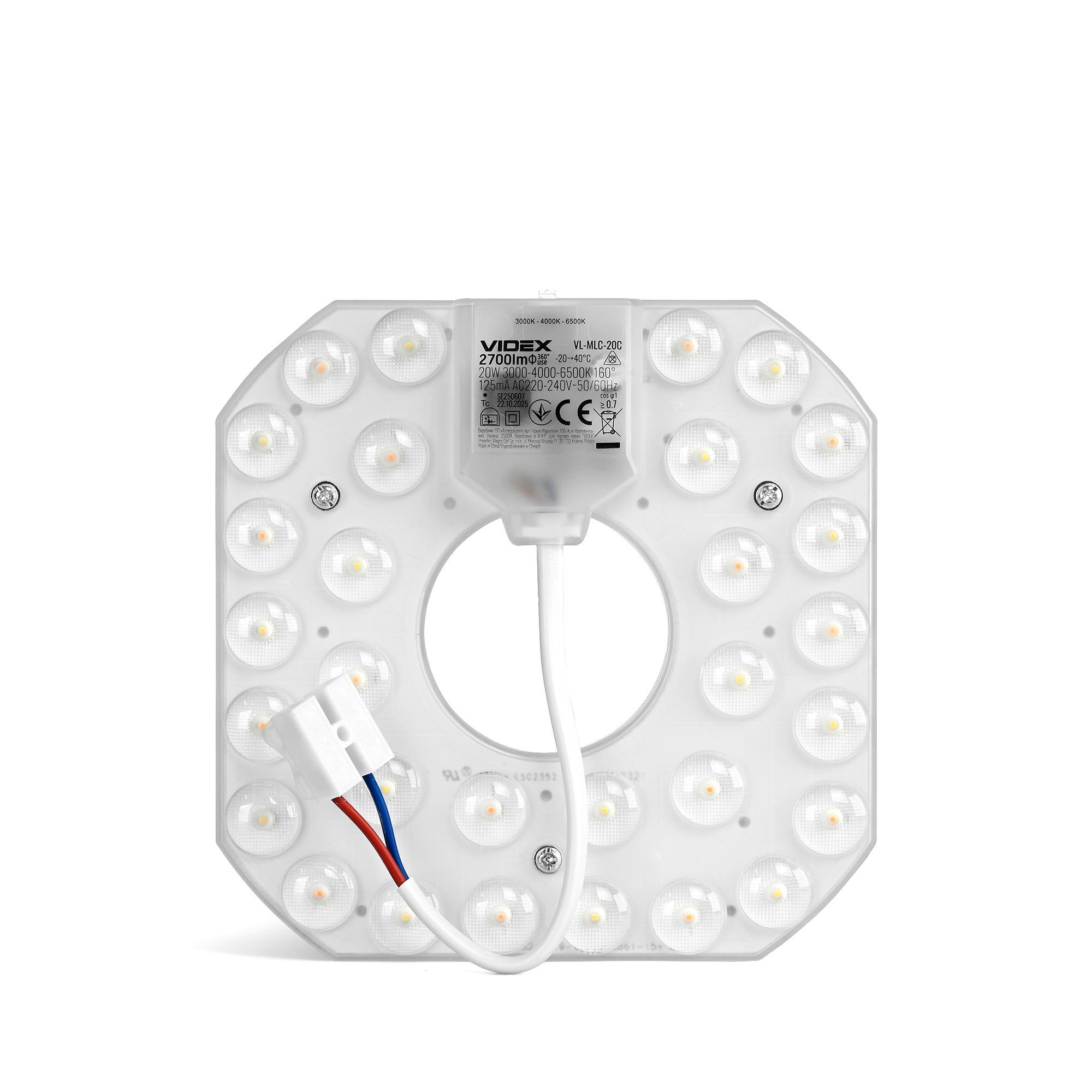 Wkład do plafonu LED 20W 2700lm C/N/Z IP20 2