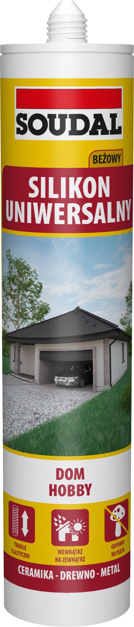 Silikon Soudal beżowy 280ml 0