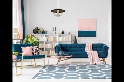 Oprawa sufitowa TULIP 1x E27, czarno-złoty, średnica 36,5cm, materiał metal 1