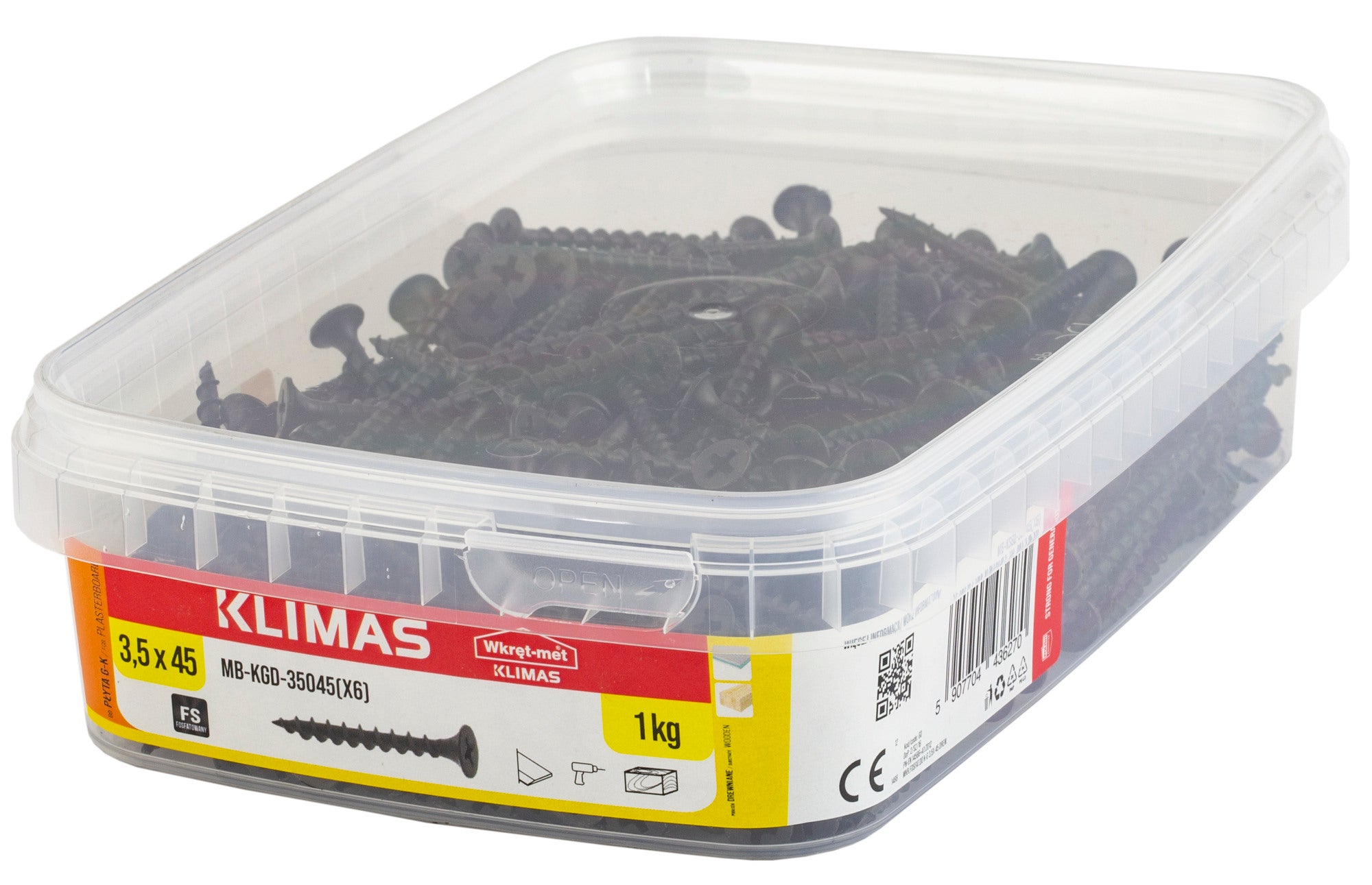 Wkręt do mocowania płyt g/k 3.5x45 mm 1kg