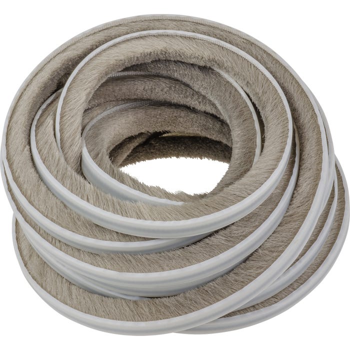 Szczotka przeciwkurzowa wysoka 6,9x12mm 5,5mb samoprzylepna szara