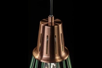 Oprawa sufitowa KALIOPE 1x E27, zielony, średnica 18cm, materiał metal 3