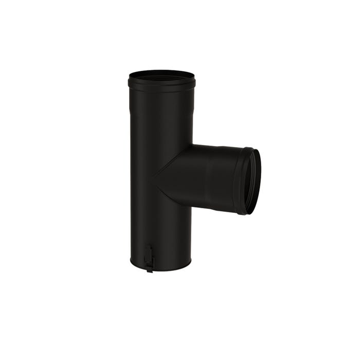 Trójnik Linea Pellet TRS-VD 90 z deklem 80mm