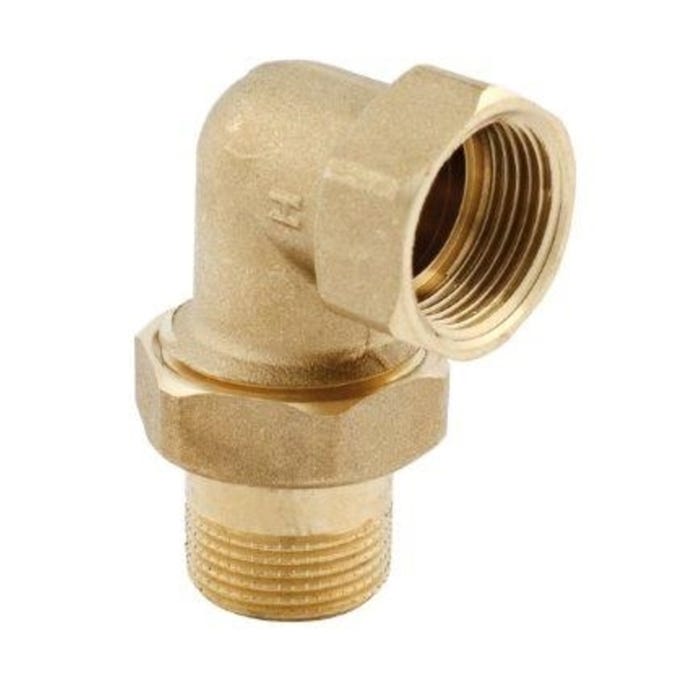 Śrubunek mosiężny kątowy 1/2" z oringiem