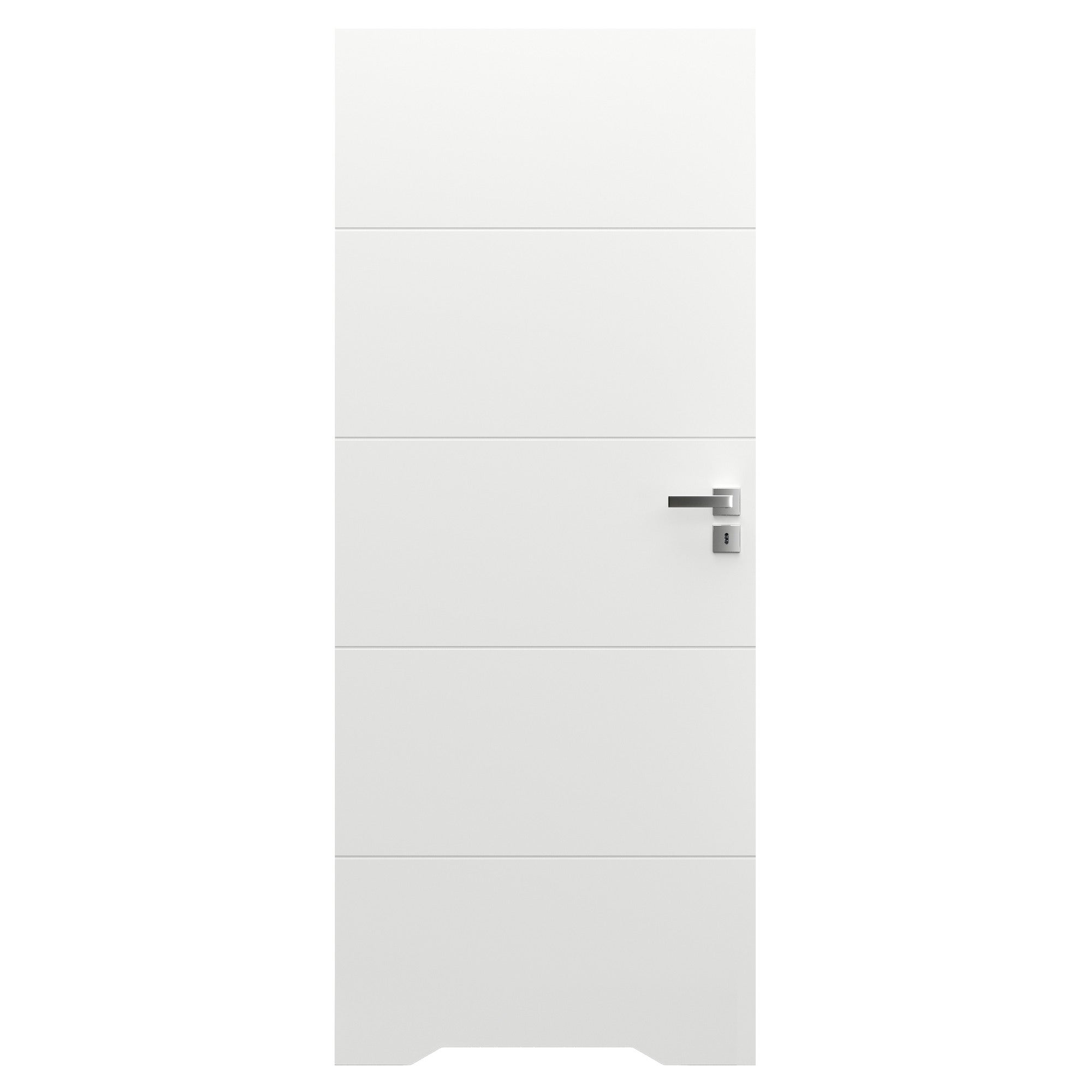 Skrzydło łazienkowe pełne bezprzylgowe Vector E 90 lewe białe