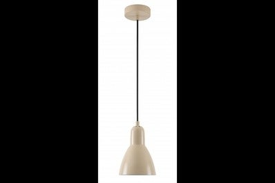 Oprawa sufitowa Etore L 1x E27, kremowy, średnica 12,8cm, materiał metal