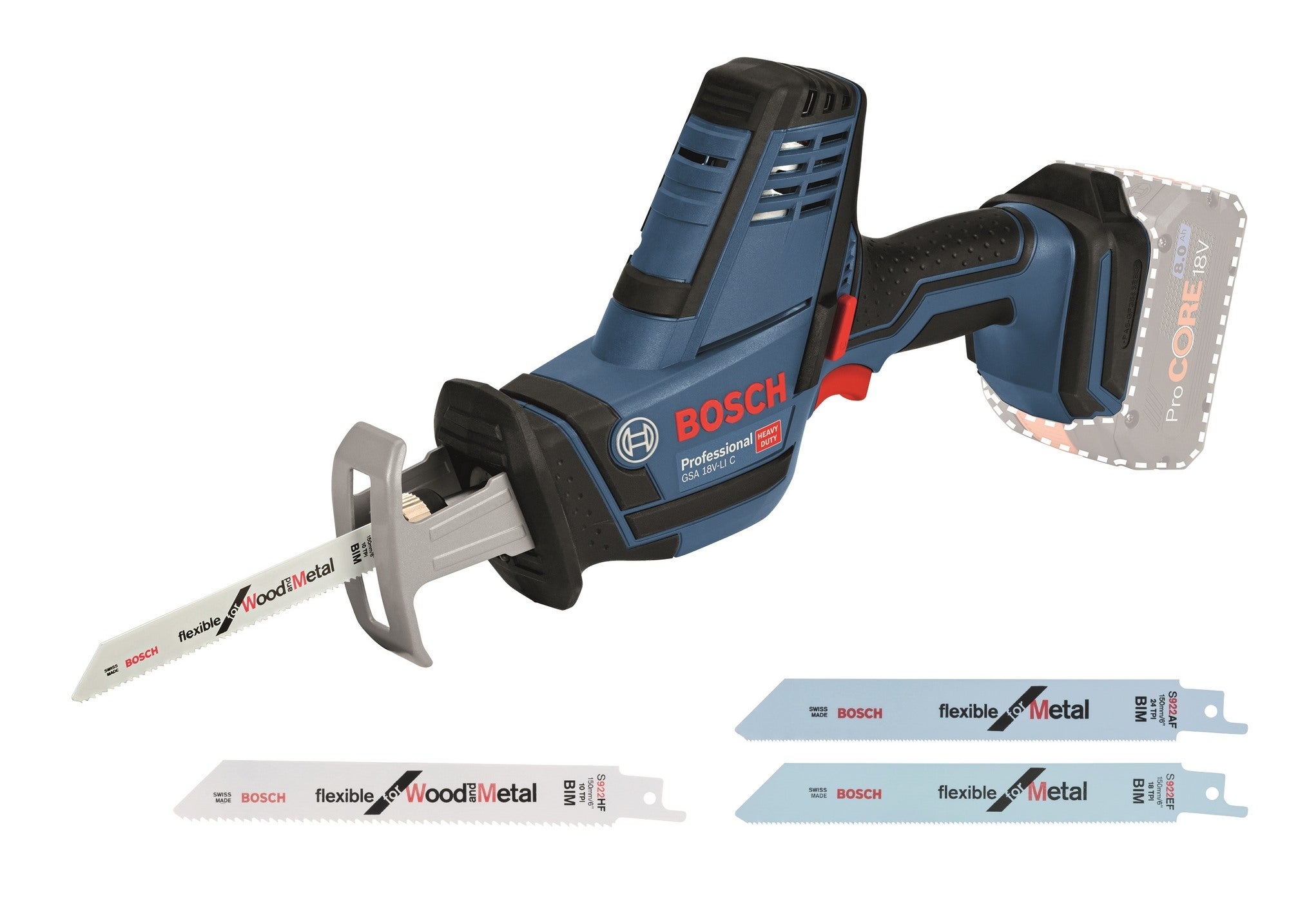 Piła szablasta 18V GSA 18V-LI Bosch / bez aku 1