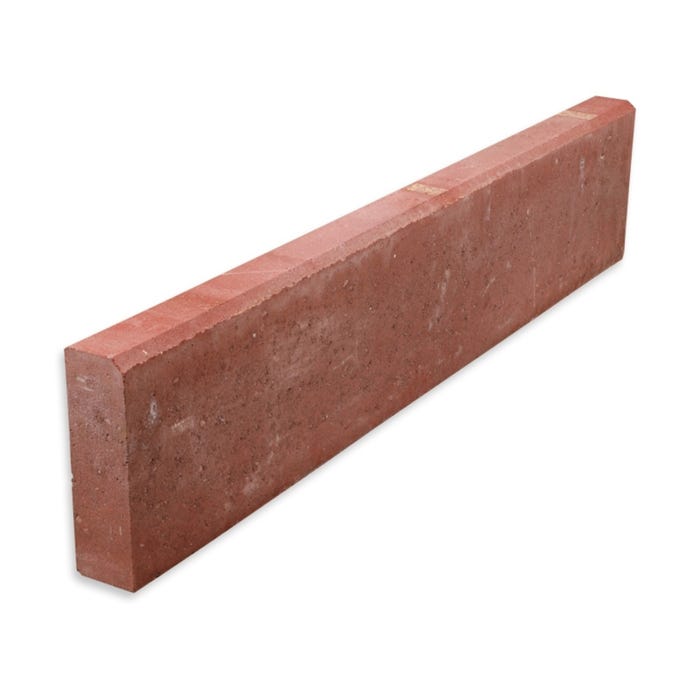 Obrzeże chodnikowe Certus czerwone 100x20x6 cm