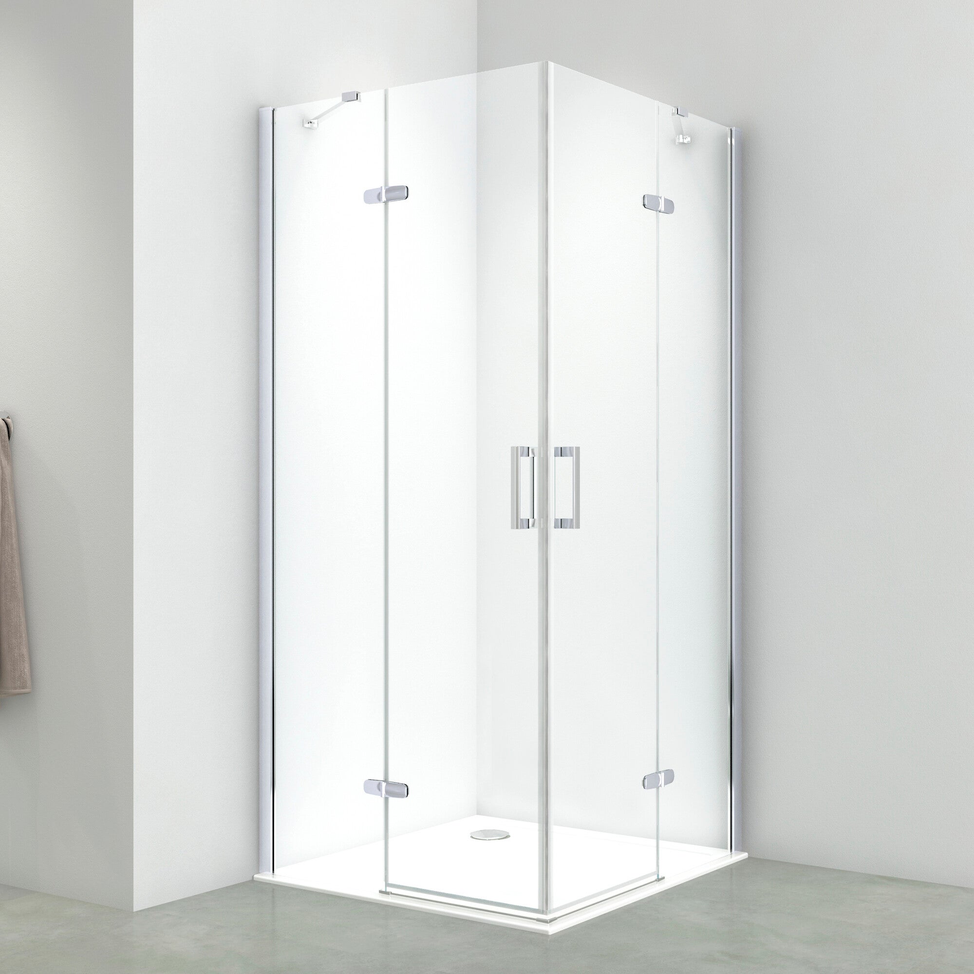 Kabina prysznicowa Novoterm Flow 90 x 90 cm chrom 1