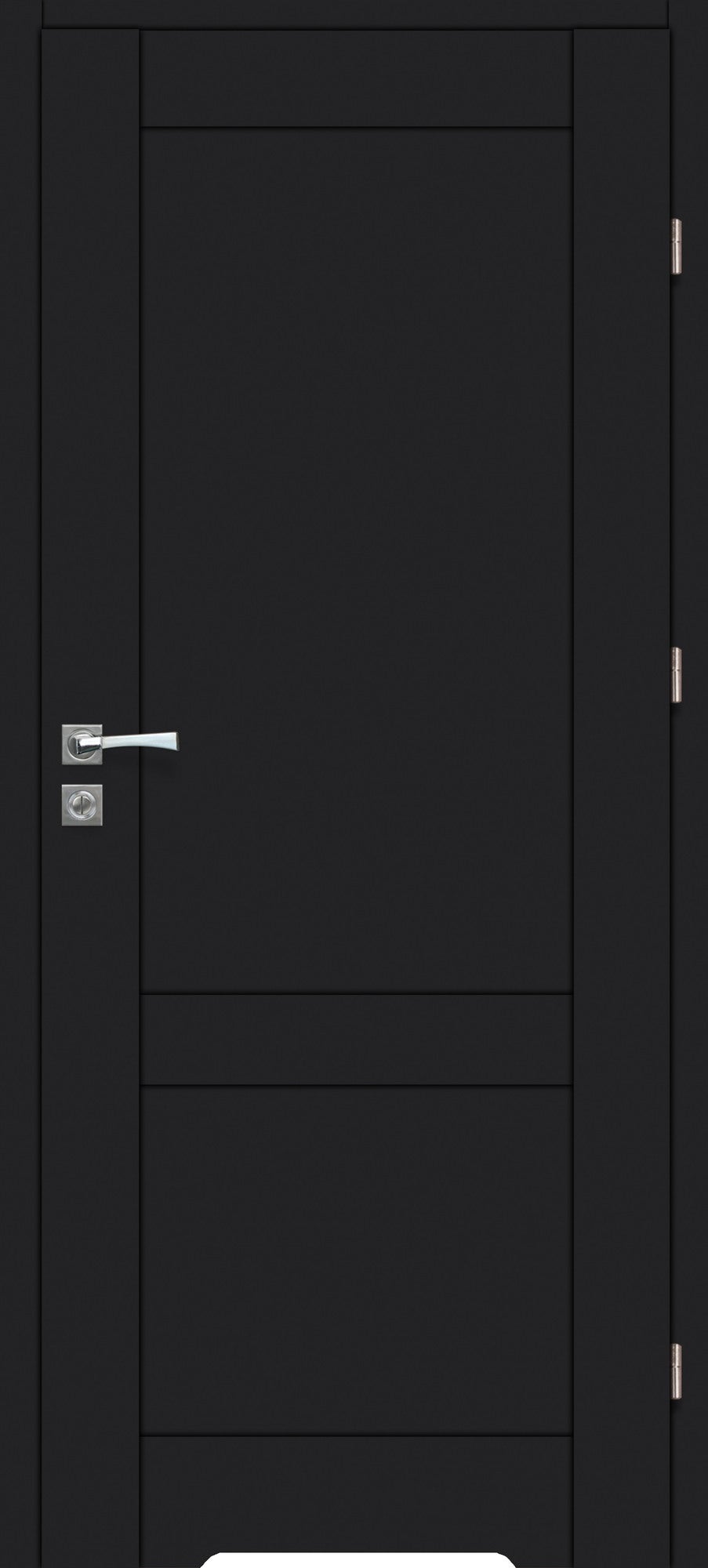 Skrzydło łazienkowe Rumba 90 prawe czarny mat