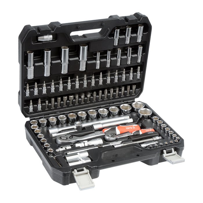 Zestaw kluczy nasadowych 1/2", 1/4", 94 szt.