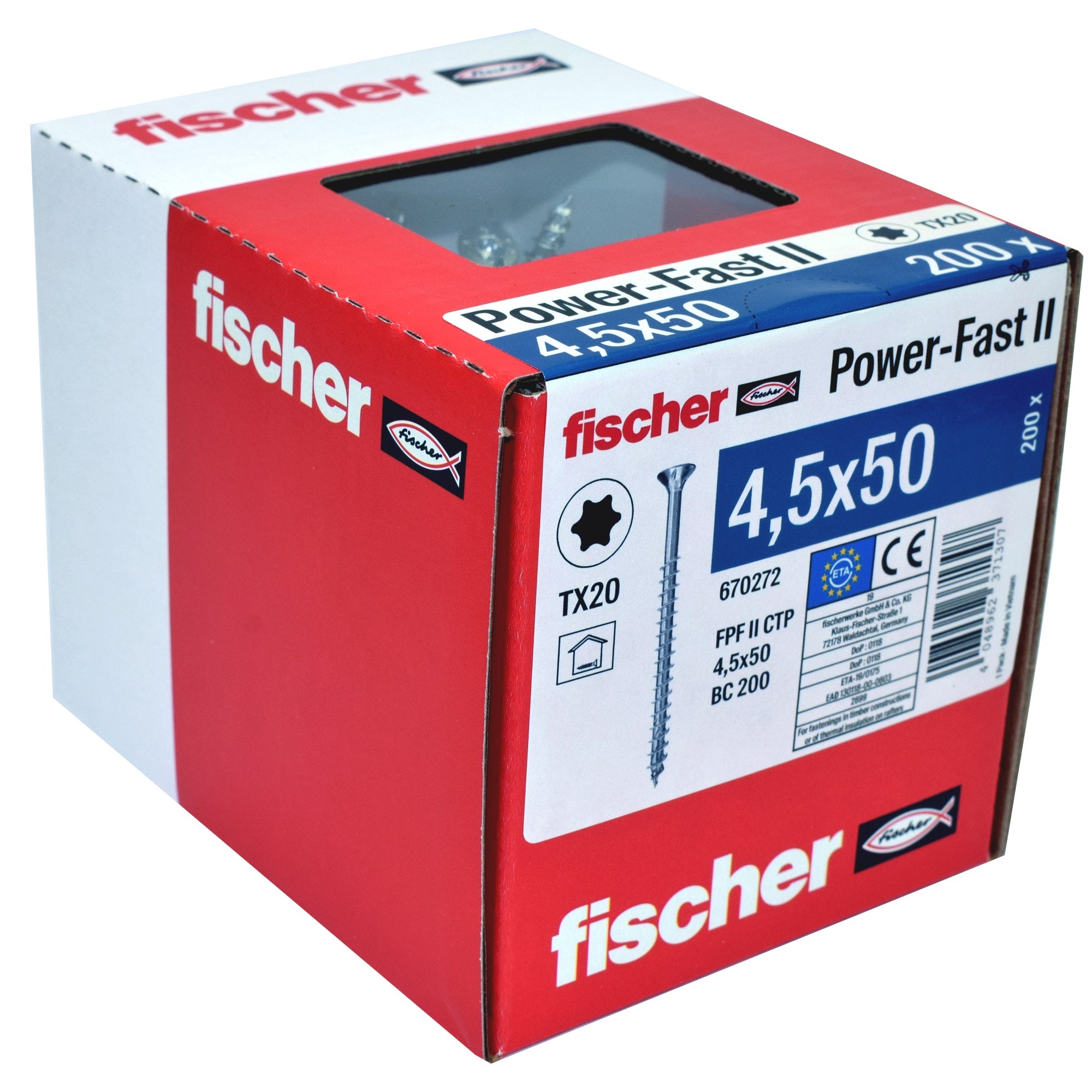 Wkręty do płyt wiórowych Power-Fast 4.5x50 mm (200 szt.) 1