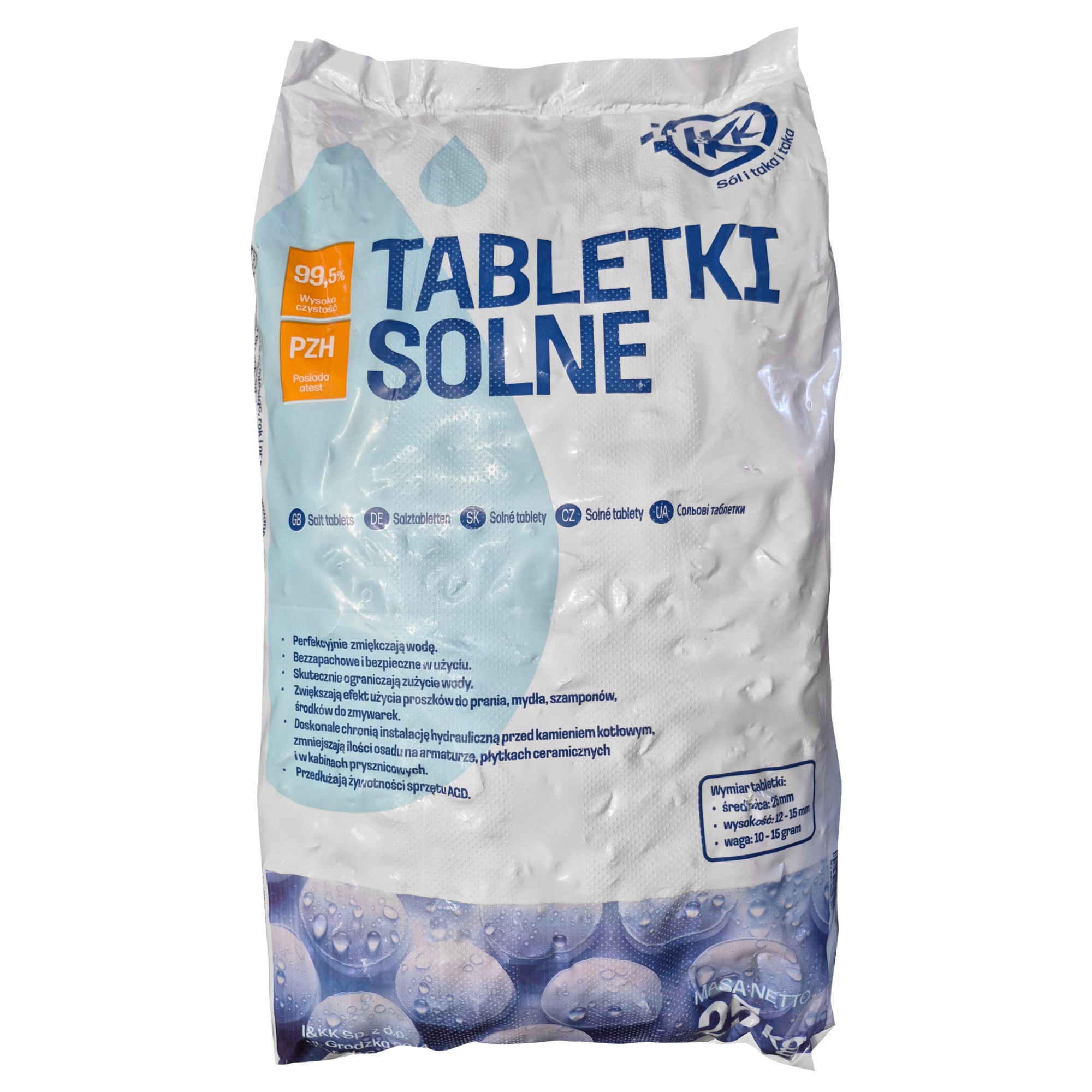 Sól zmiękczająca w tabletkach I&KK 25kg