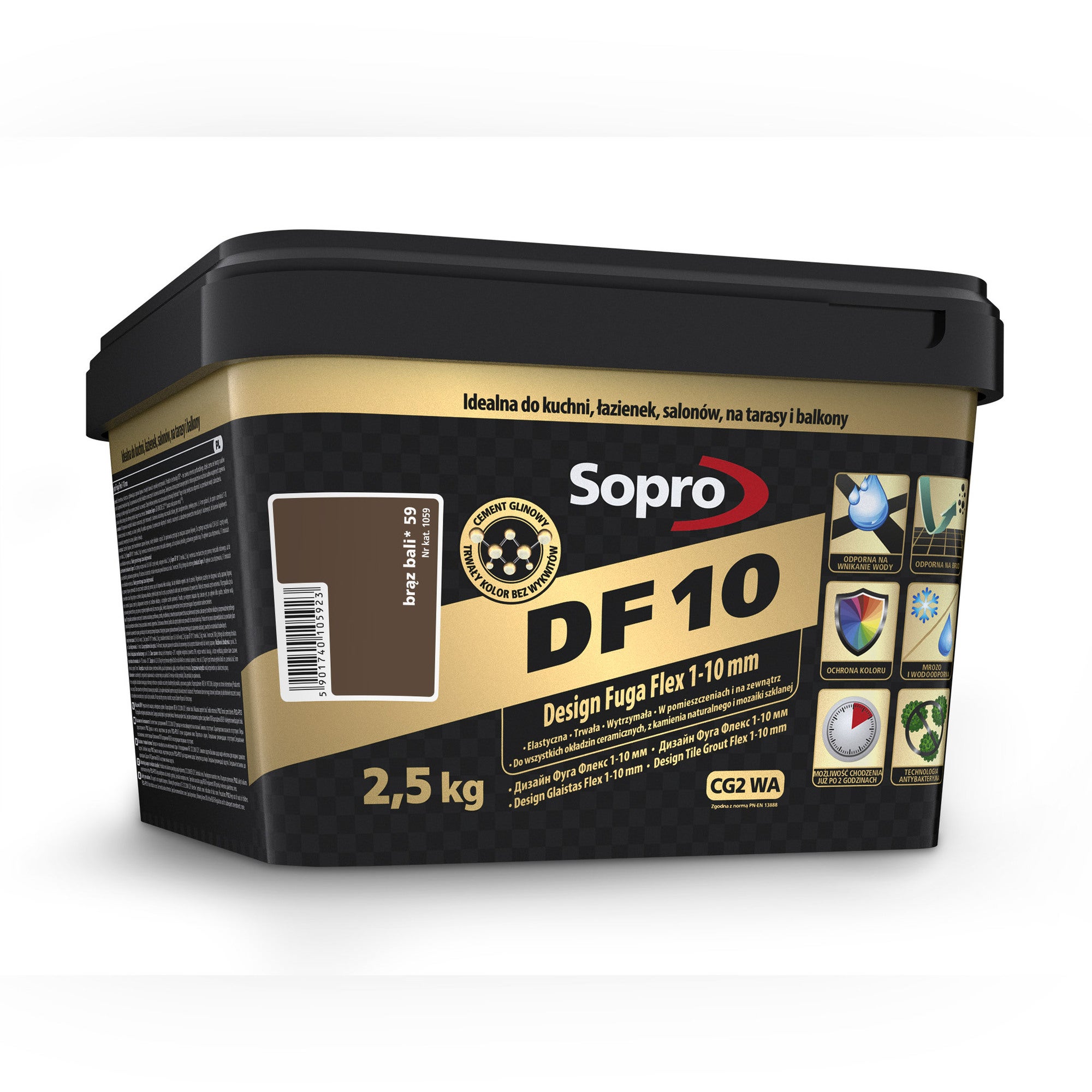 Fuga DF10 Design Flex 59 brąz bali 2.5 kg 1