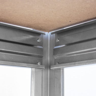 Regał metalowy Rivet wym. 200x180x60 cm, 4 półki, 450 kg 2